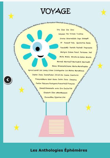 Anthologie éphémère 5 :&nbsp;Voyage