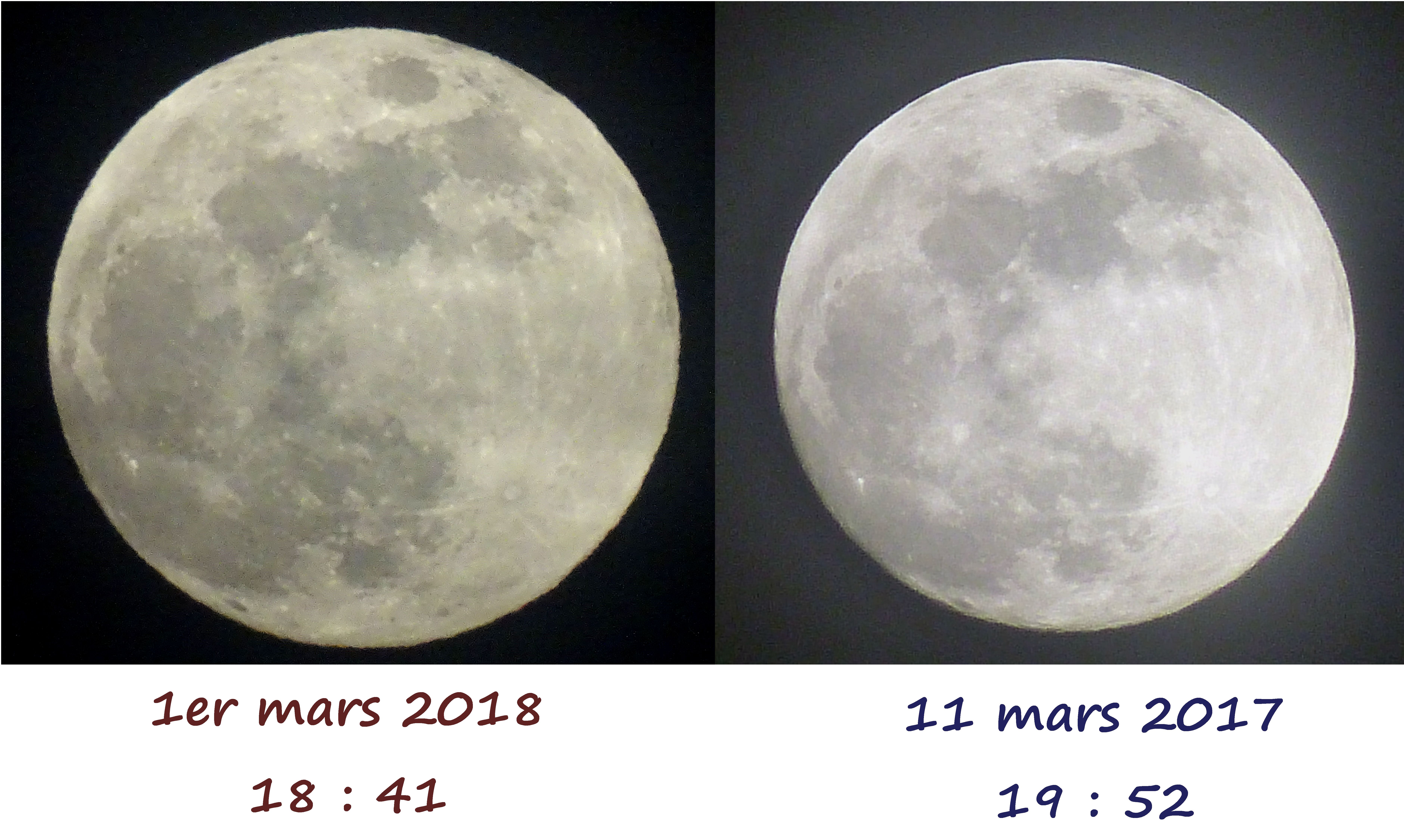 lunes mars 2017 et 2018