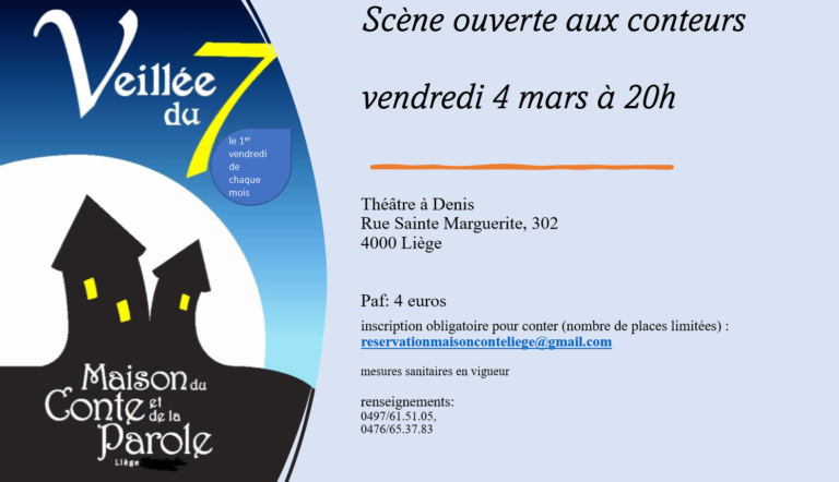 Ma première scène, veillée de&nbsp;contes