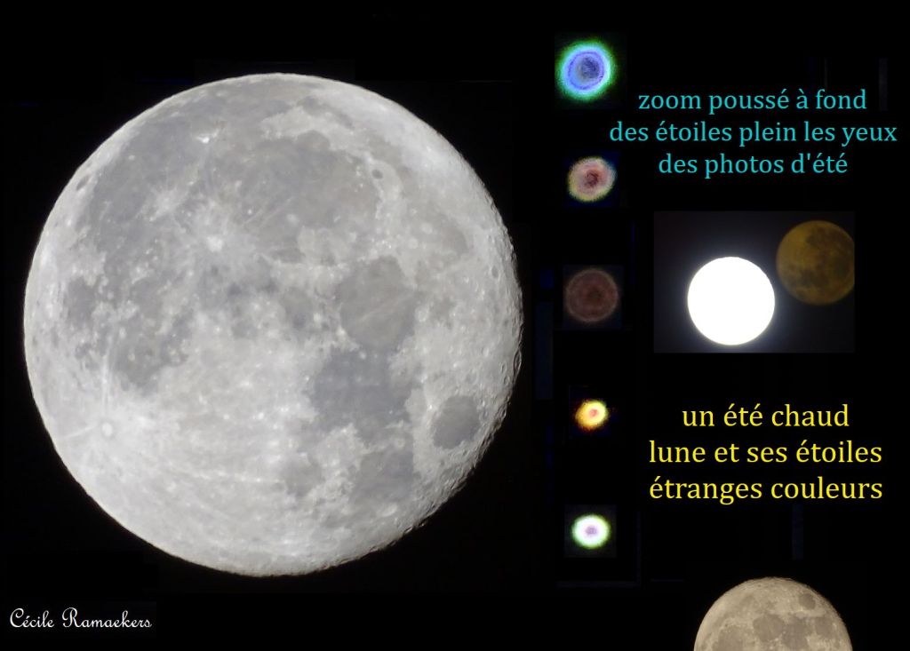 Lune, étoiles, photo,&nbsp;haïku