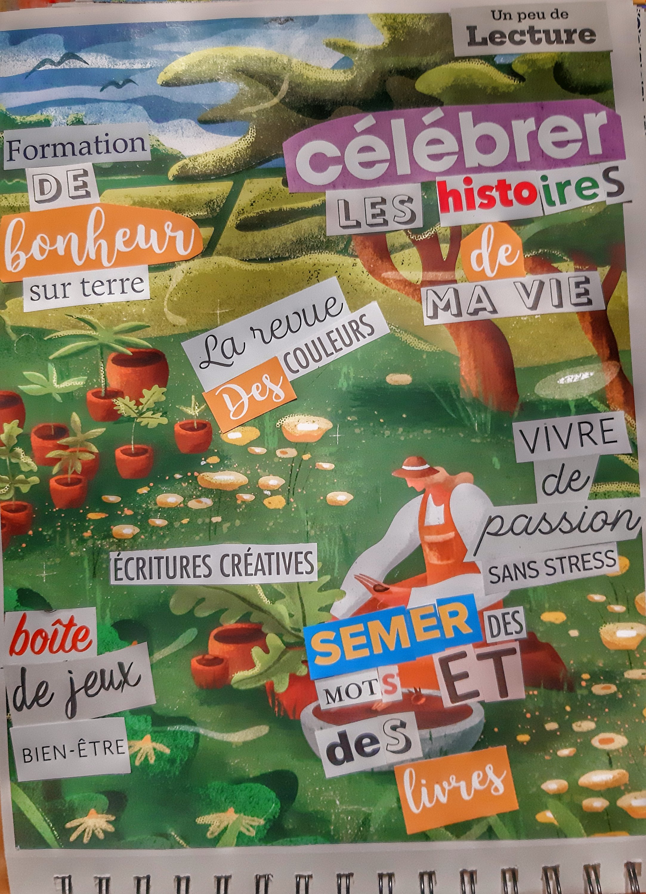 Collage créatif pour se&nbsp;ressourcer