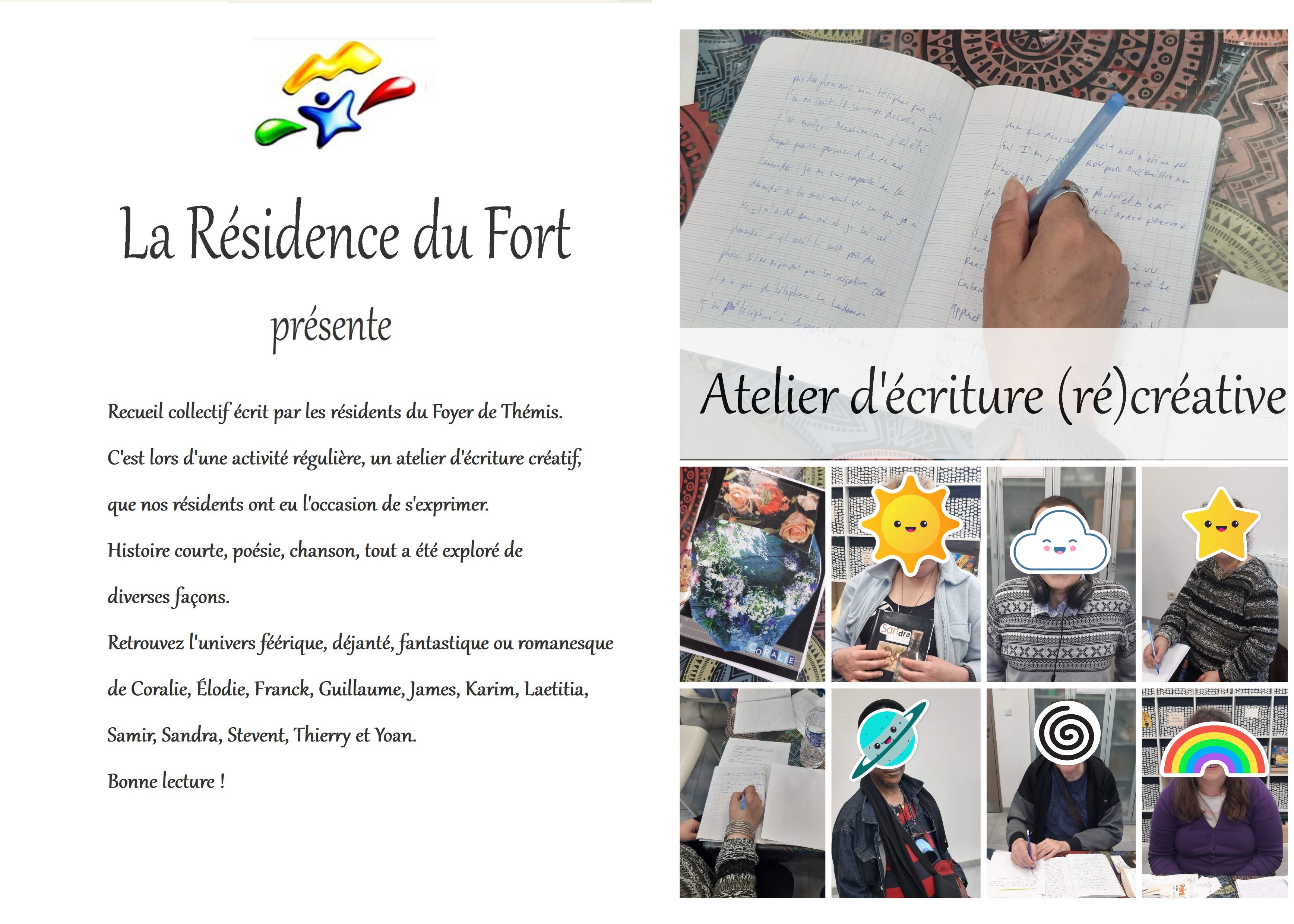 Atelier d&rsquo;écriture : recueil&nbsp;collectif