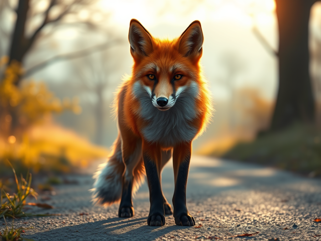 A l&rsquo;aube, un&nbsp;renard