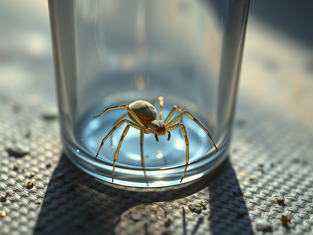 Araignée du matin, verre en&nbsp;main